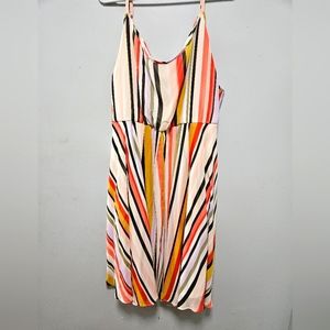 Skater stripe plus size dress.